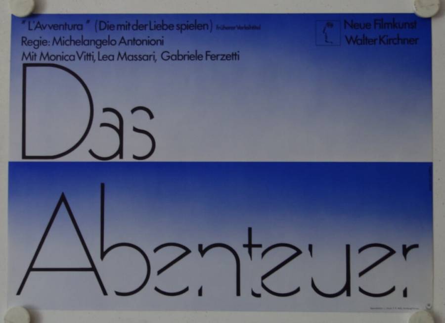 L Avventura re-release german movie poster